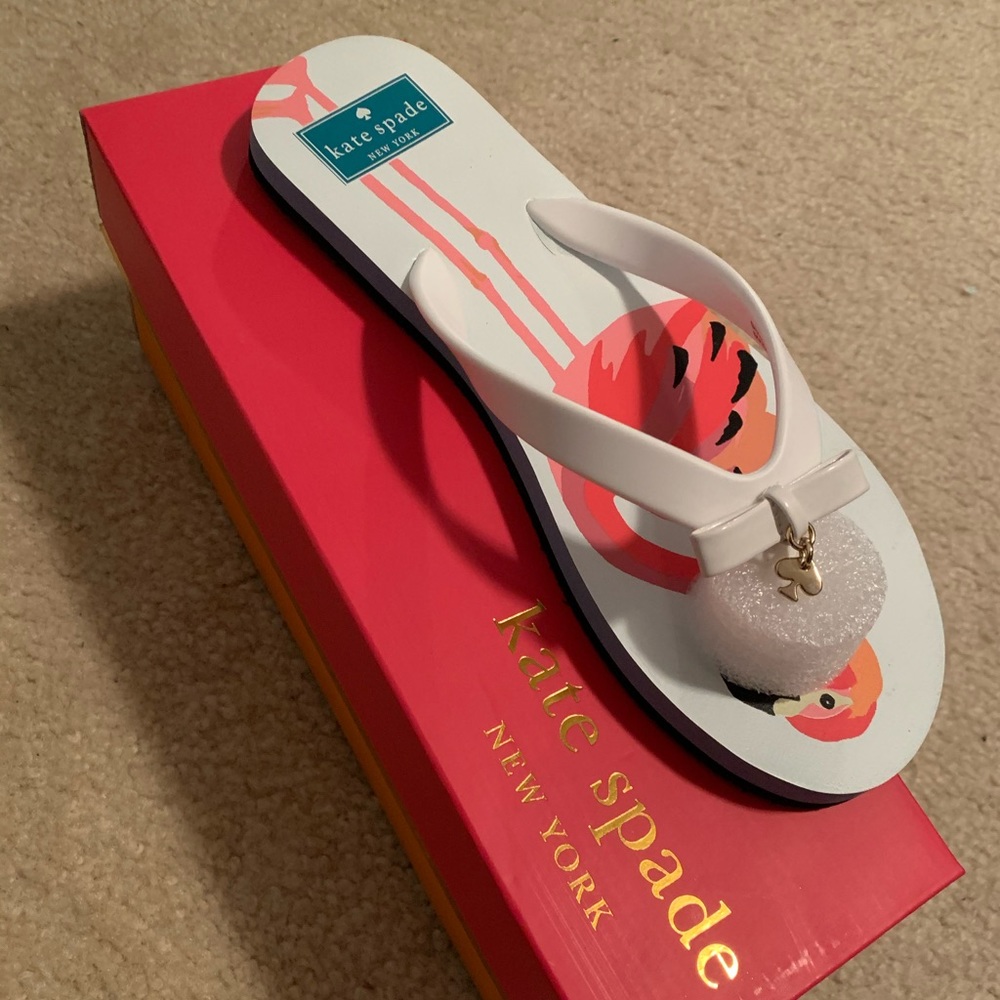 NWT Kate Spade Flamingo Sandals sz 8